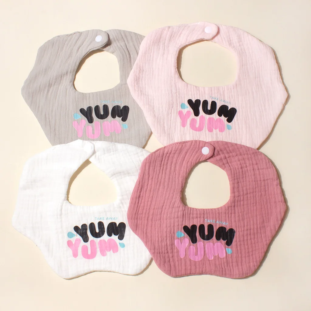 

Baby Products Candy Colored Gauze Pure Cotton Bib Drool Bib Children's Drool Towel Towel for Boys and Girls To Wipe Their Mouths