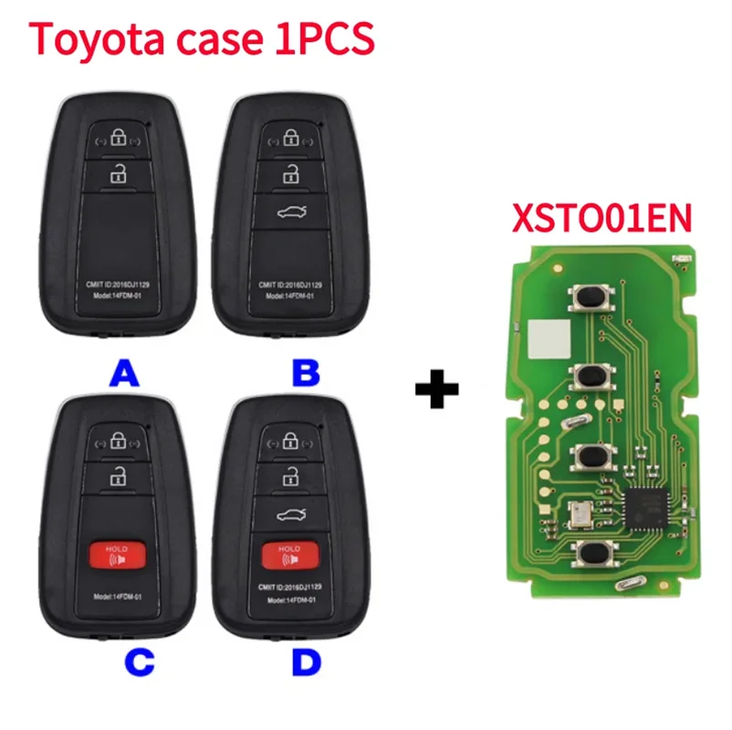 Xhorse XSTO01EN VVDI XM38 Smart Key 8A 4D 4A BA Chip for Toyota Lexus Updated Version Support 312-433mhz