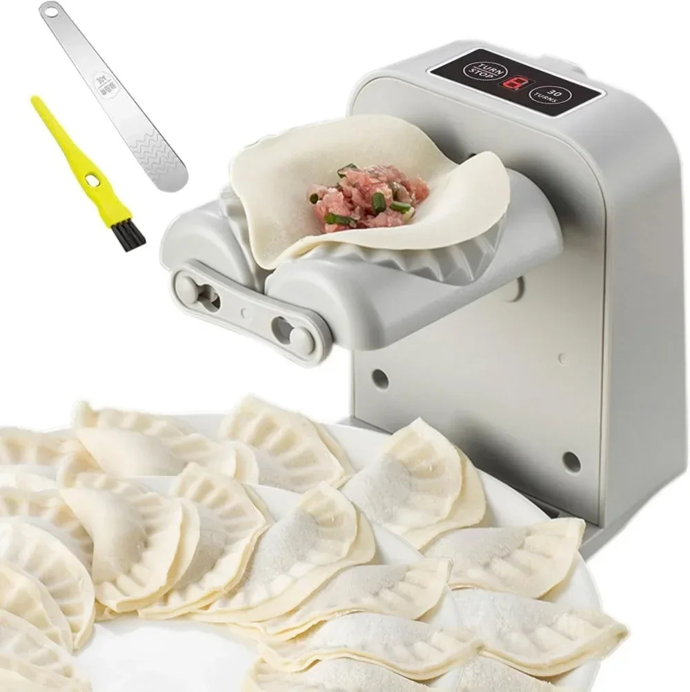 Electric Dumpling Machine, Automatic Dumpling Machine with Kneading Dough Mat Empanada Wonton Maker Dumpling Rapid Prototyping