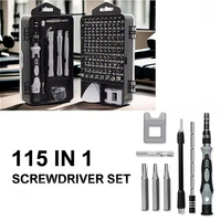 Computer Repair Kit 115 in 1 Magnetic Laptop Screwdriver Kit Precision Screwdriver Set Small Impact Screw Driver Set with Case