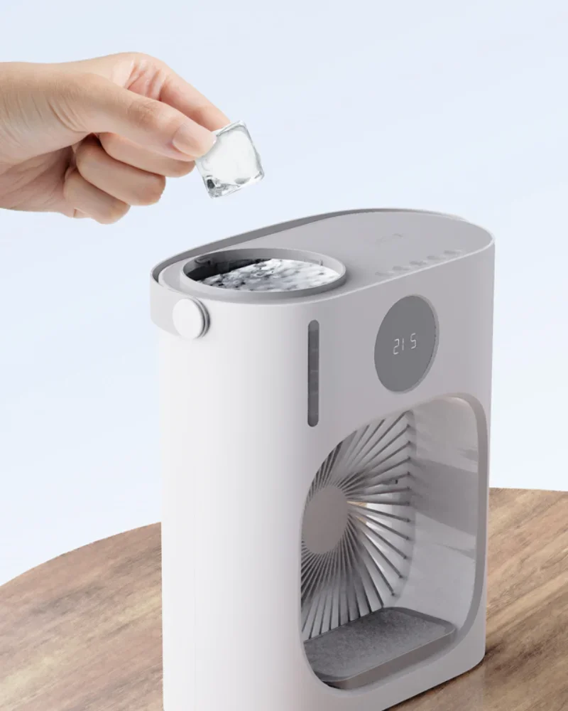 2024 Portable USB 900ml Colorful Light Air Conditioner Air Cooler Desktop Fans  Water Cooling Spray Fan Desktop Fan Air Cooling