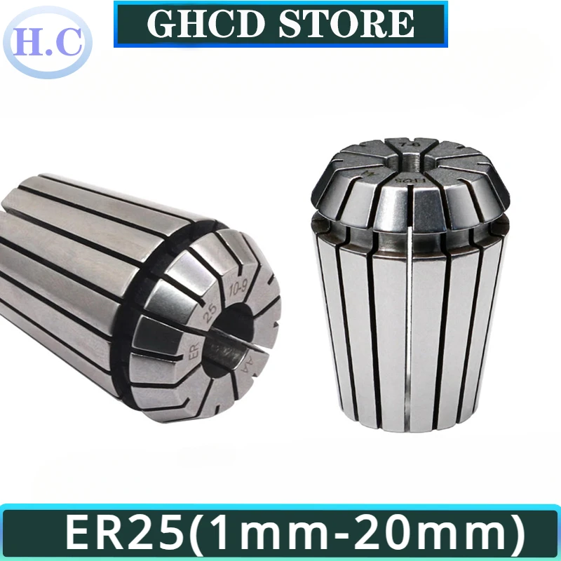 

ER25 Collet ER Colle Chuck High Precision 0.008 1mm-20mm ER25 Spring Collet High Precision Chuck Er25 Collet Set