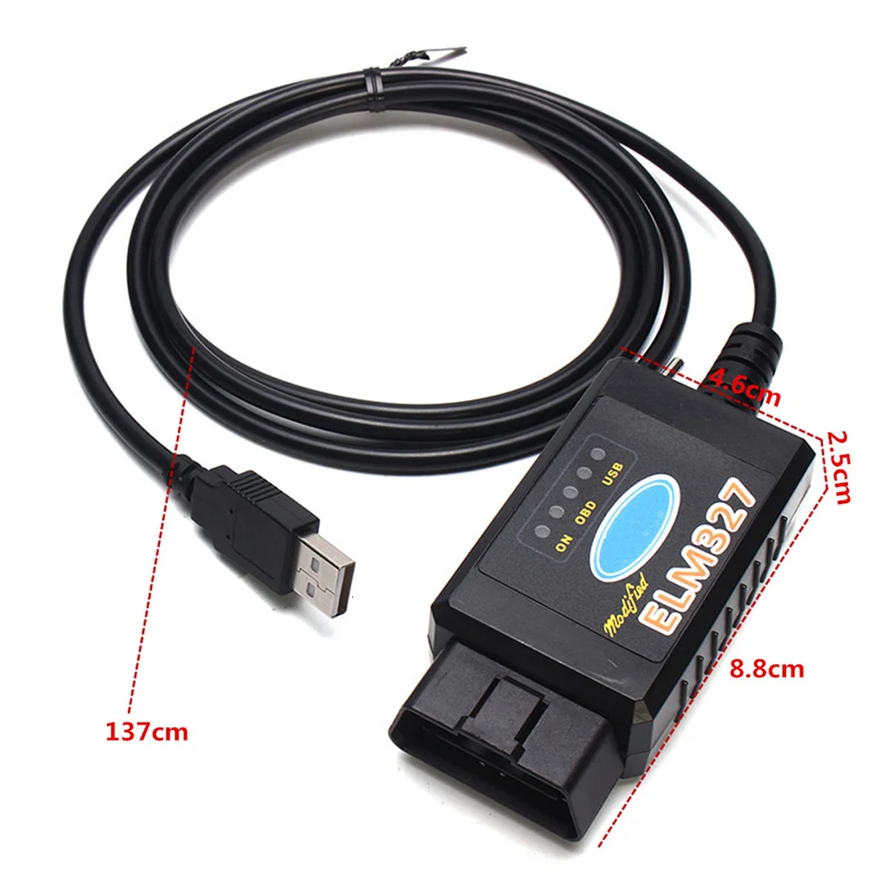 2025 Em327 Obd2 USB obd2 الماسح الضوئي تعديل فورد Ms-can Hs-can مازدا أداة الماسح الضوئي للسيارة