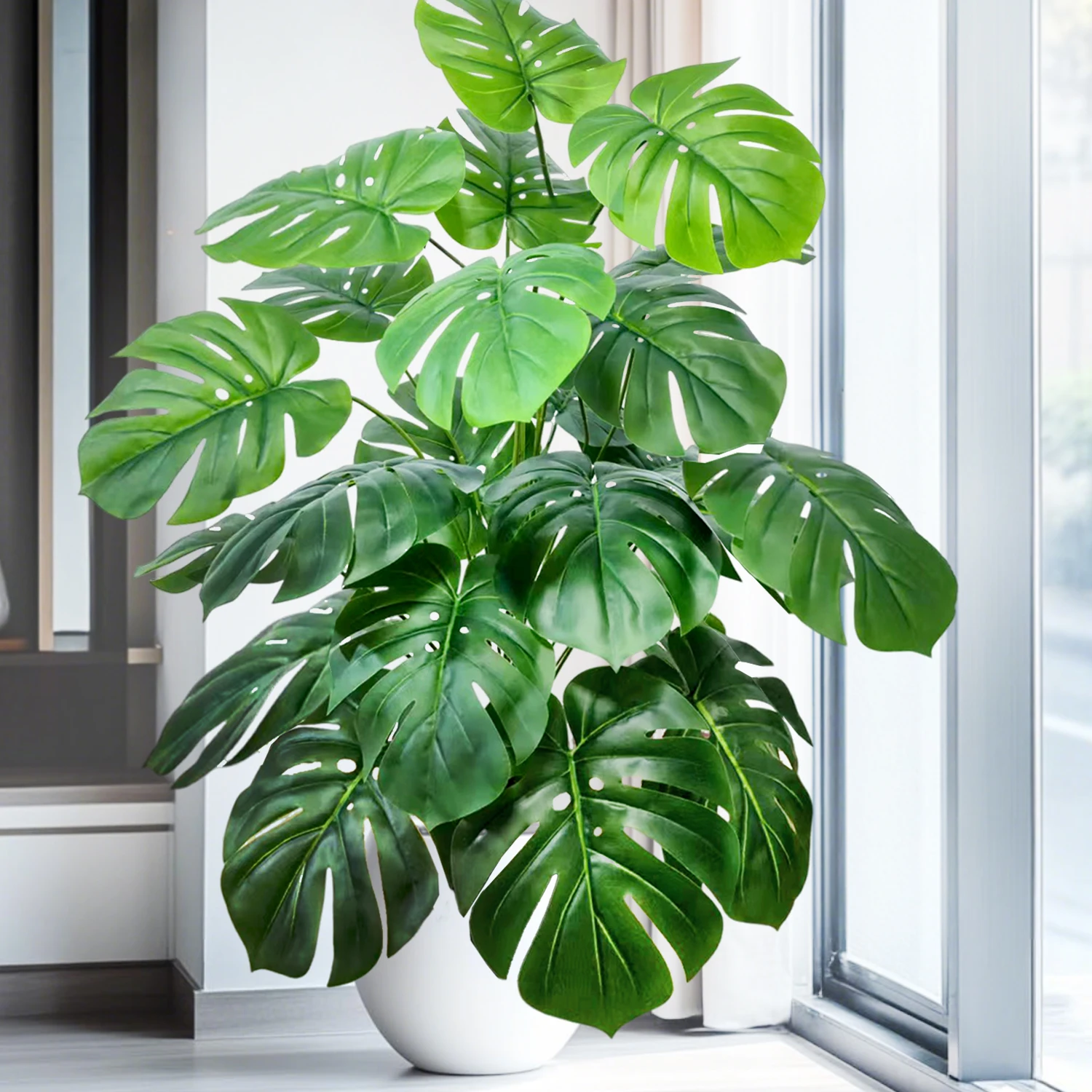 

Ruscus leaf Real Touch is an easy to assemble artificial Heliconia used for decorating various scenes in office hotels, H1620