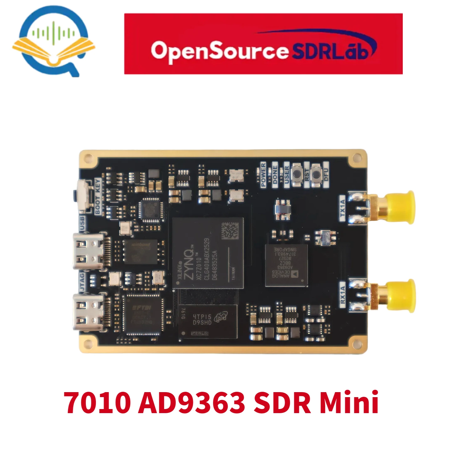 OpenSourceSDRLab Entwicklungsboard mit Unterstützung für FLASH- und JTAG-Boot-Modi 7010 AD9363 SDR Mini – Detail 1