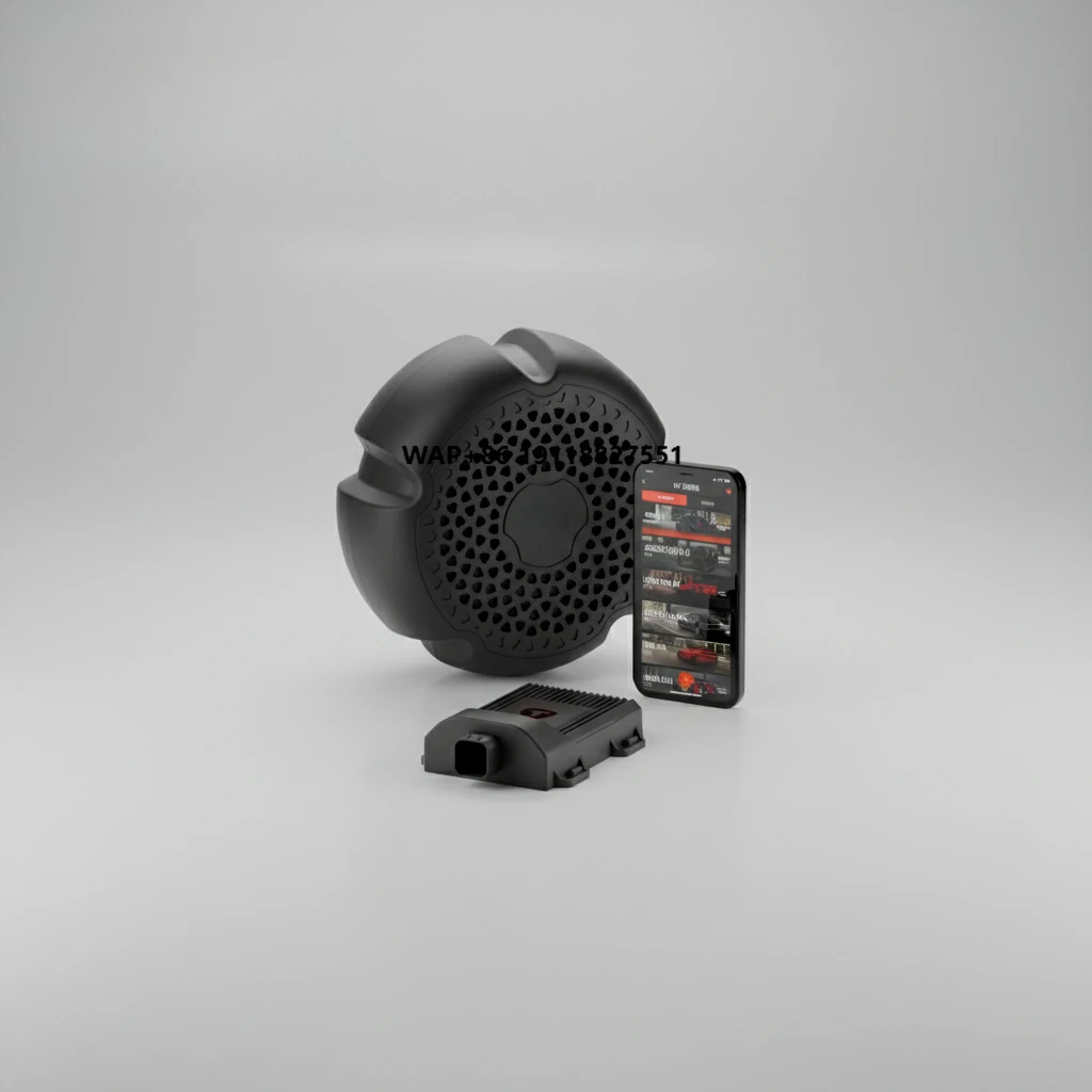 For Electronic Active Exhaust Sound Booster Speaker System with ECU Control and Remote Smartphone Controller Technology