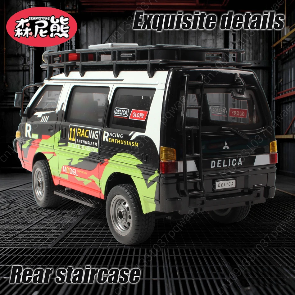 SENNIXIONG 1:24 التحكم عن بعد سرعة الانجراف MPV RTR على الطرق الوعرة سبيكة مركبة التخييم سيارة تجارية تسلق شاحنة لعبة هدية عيد #5