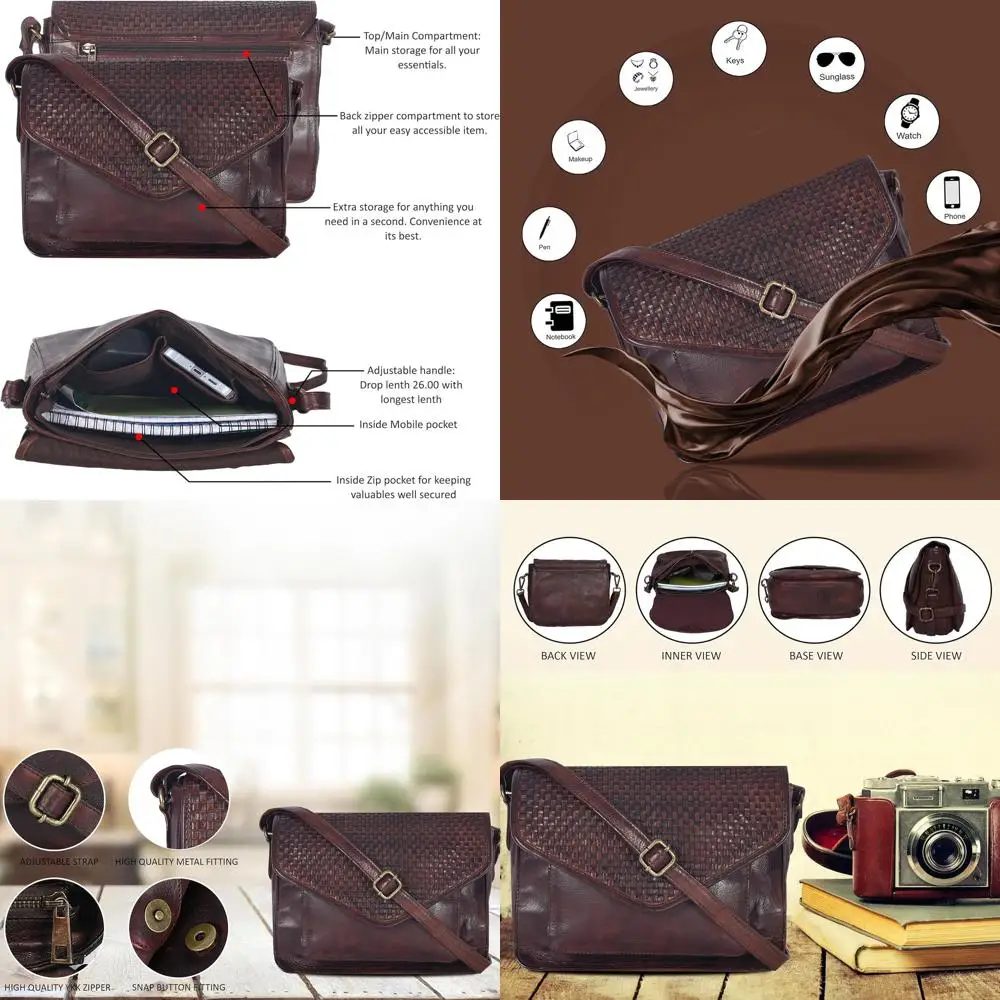 

Adjustable Strap Crossbody Handbag for Women with Snap Closure and Tote Bag Functionality