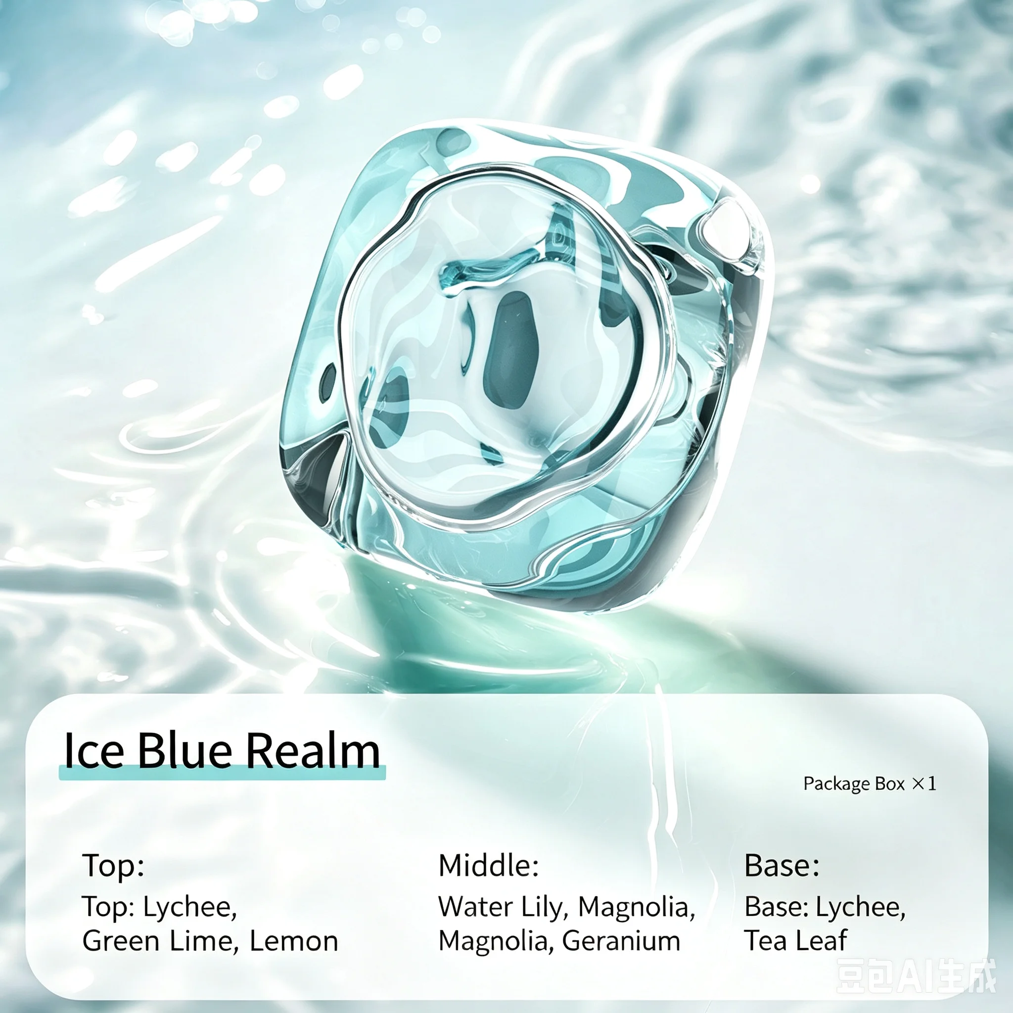 Small ice cube aroma diffuser car air outlet perfume car perfume holder high-end feeling ice fragrance