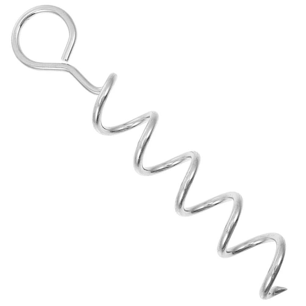 

Thick Dog Pile Ground Anchors Spiral Iron Large Dogs Camping Hiking Training Yard Reusable Sturdy Dog Stakes Tie Out Stake Leash