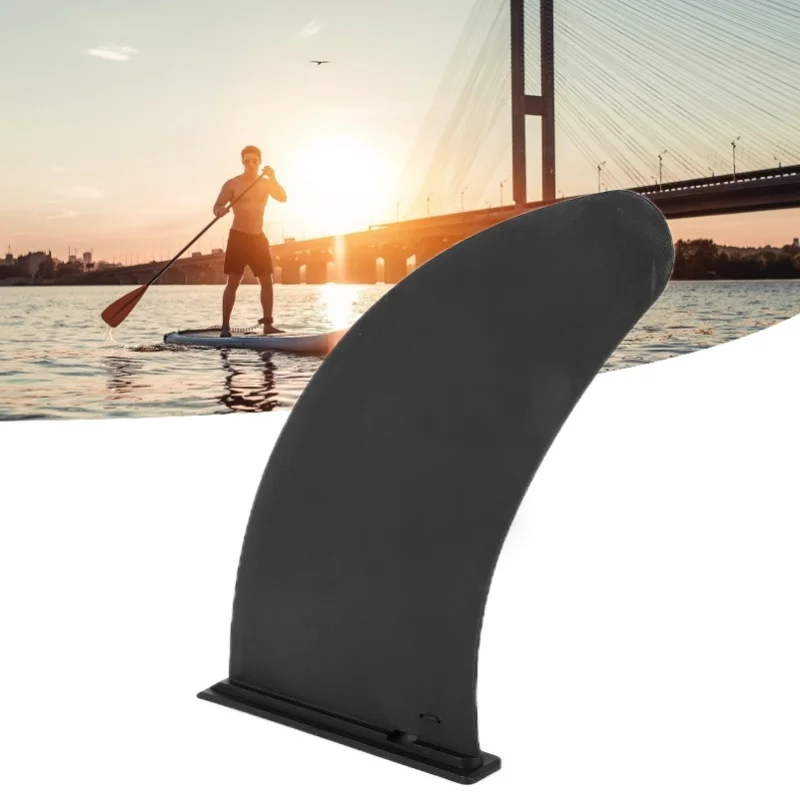 11in Surf SUP Fin PVC Fixed Socket Type Black Center Stabilizer Attachment Paddle For Longboard Surfboard view 2