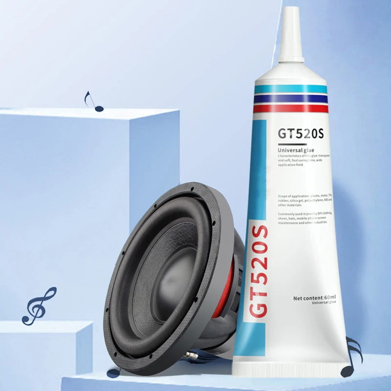 Loud Speaker Repair Glue Foam Side Dust Cap Rubber Edge Cone Basin Strong Adhesive 30/60ML