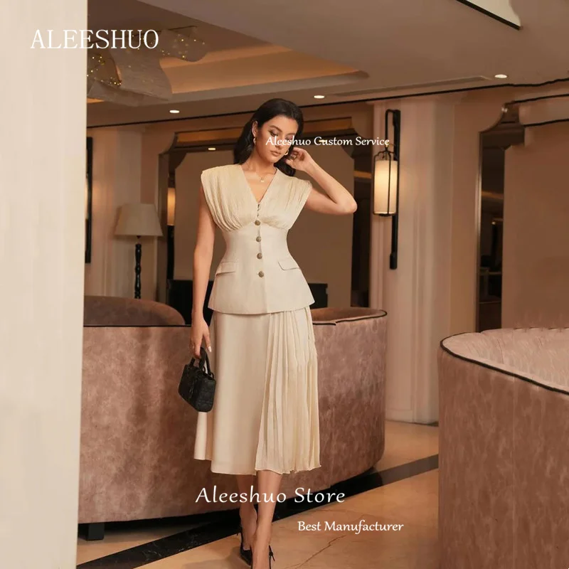 Aleeshuo Simple Mermaid Satin Prom Dresses Long Sleeves Elegant High Neck Evening Party Dresses Court Train 2026 Customized