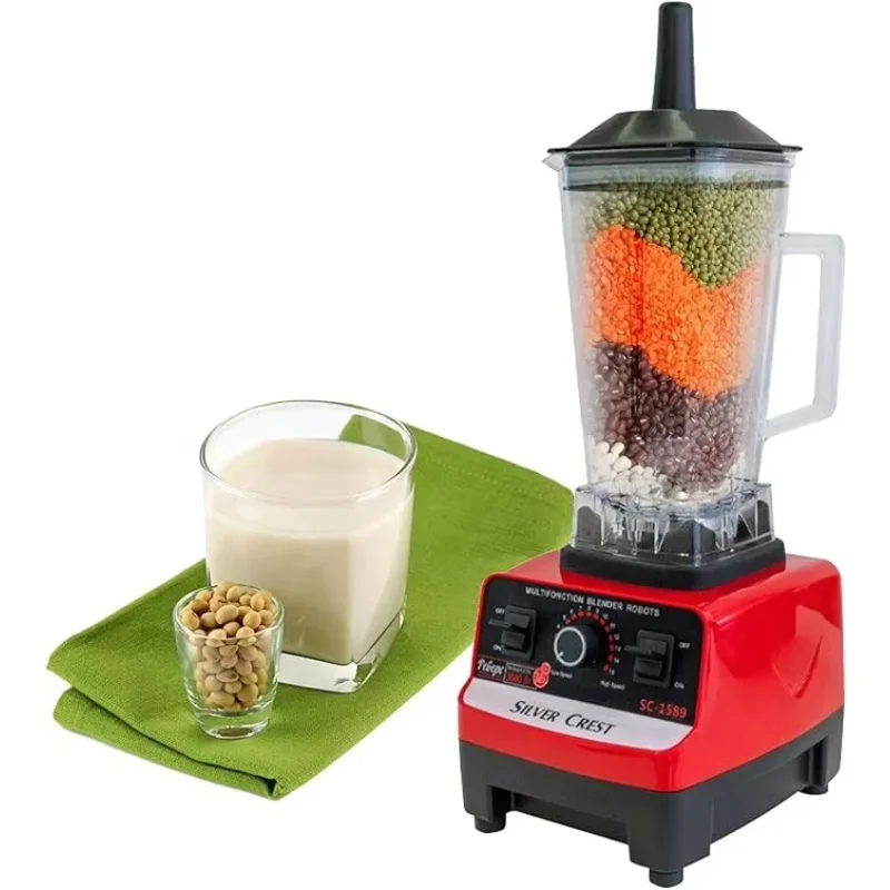 2024 New Versatile Heavy Duty Commercial Juice Fruit Mixeur 4500W Silver Crest SC 1589 2 in 1 Portable Blender Juicer