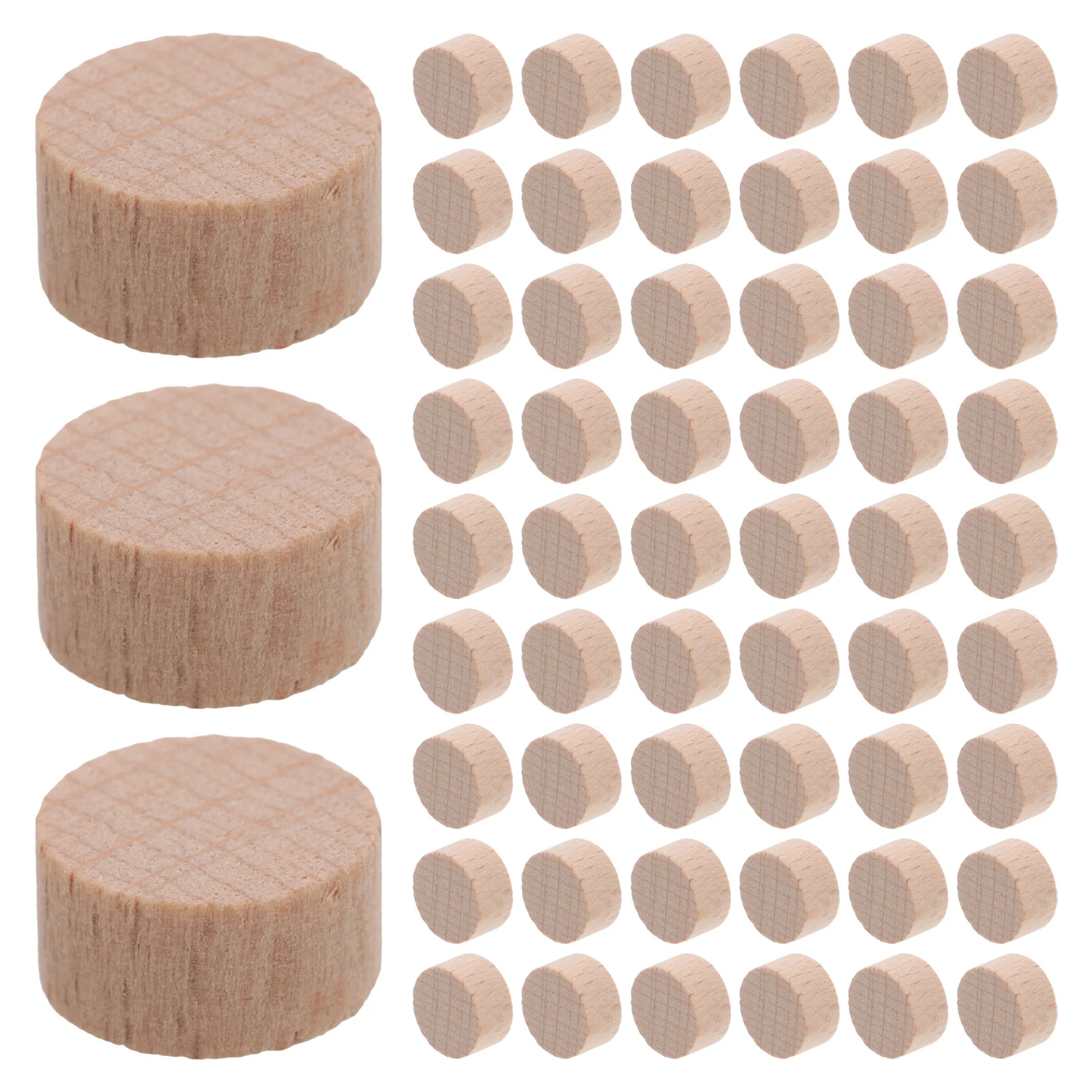 

200pcs Unfinished Beech Wood Slices Round Natural Wooden Discs For Crafts Diy Wood Burning Handicraft Supplies Wooden Craft