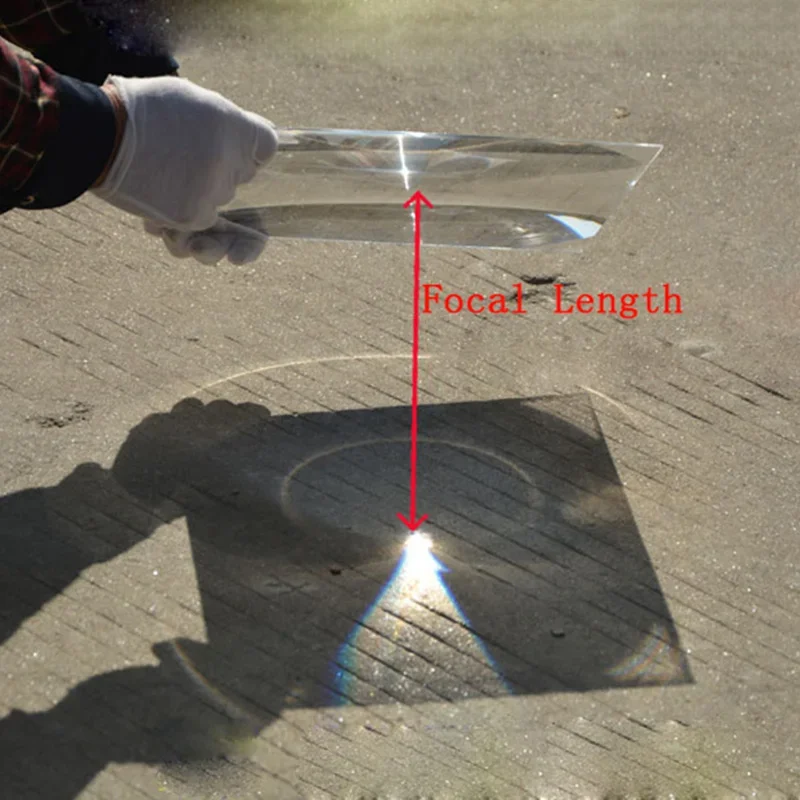 345mm Square PMMA Plastic LED Fresnel Lens Solar Energy Focal Length 350mm for Plane Magnifier Solar Concentrator Ignition Lens