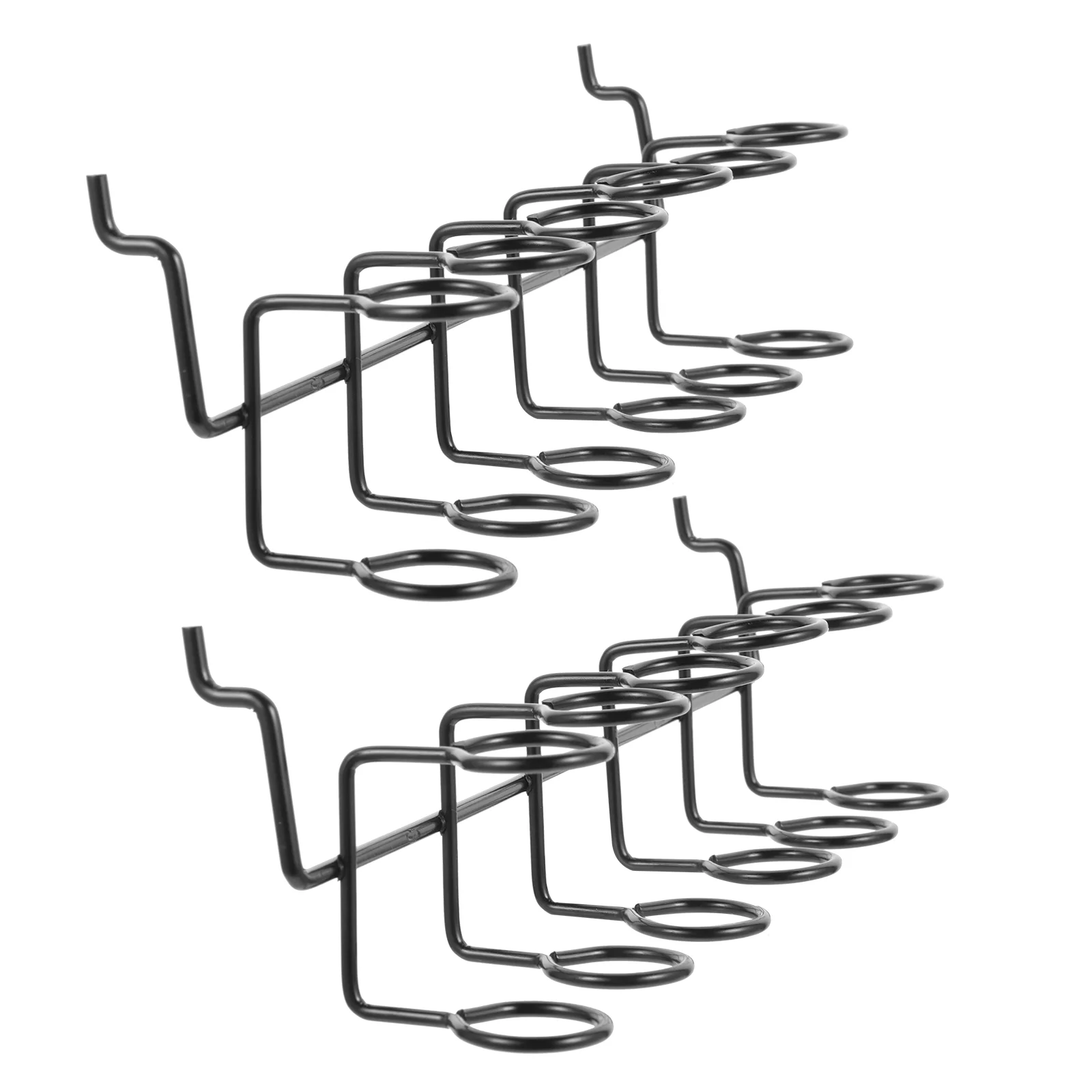 

2 Pcs Pegboard Screwdriver Holder Tool Storage Rack Multi Racks Shelf Hook Accessory Holders Iron Easy Install No