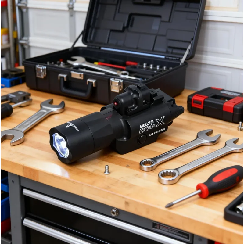 

Мощный фонарь X400U со встроенным лазером, совместим с 20-мм рельсами, для страйкбола, CS и активного отдыха