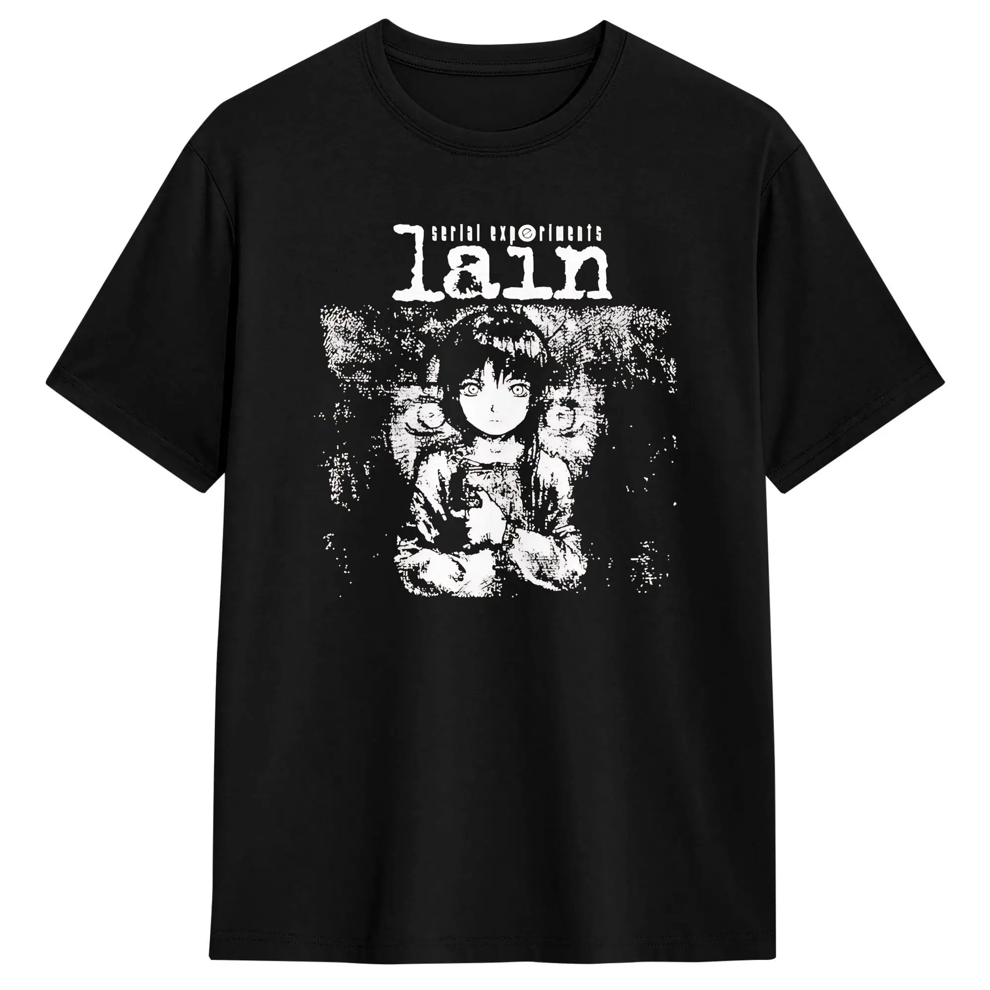 Serial Experiments Lain  T Shirt Summer  Vintage T-Shirts Cotton Hip Hop Tee Shirt For Man Casual Tops