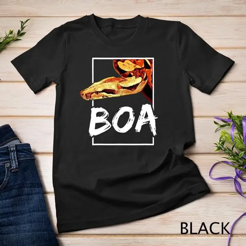 Boa Constrictor Snake Keeper Reptile Fan Geometric T Shirt Unisex T shirt