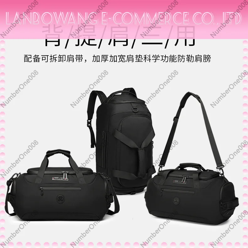 Convertible Duffle Bag Backpack Waterproof Large Capacity Gym Travel Bag with Wet Dry Compartment for Men
