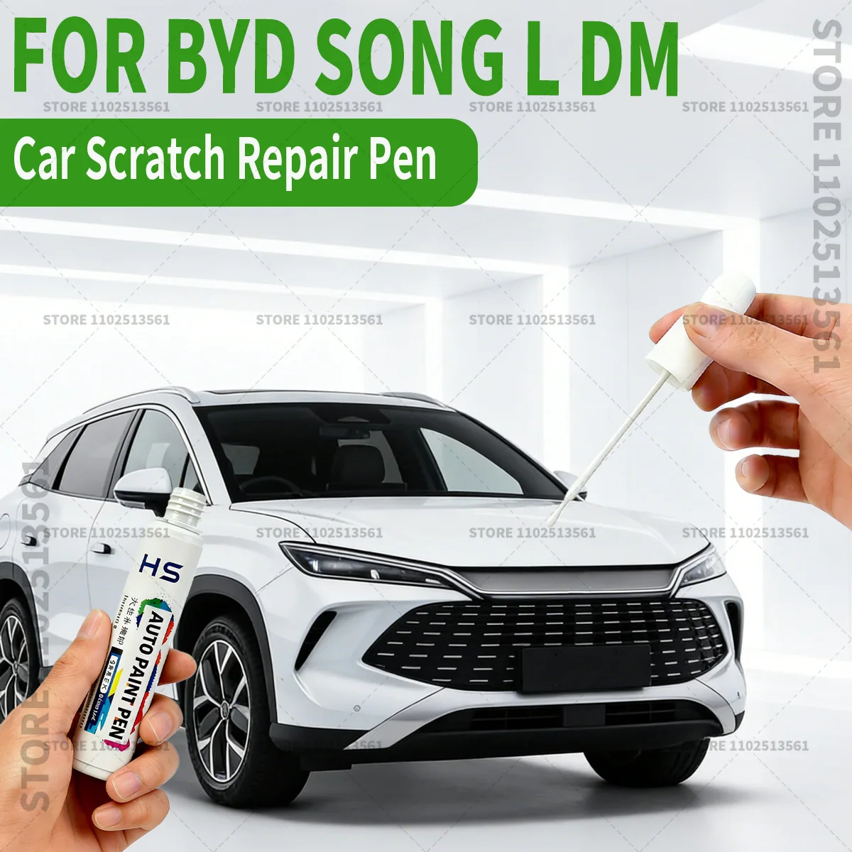 

For BYD Song L DM Car Paint Repair Pen Touch Up Scratch Remover DIY Auto Accessories Tea Crystal Gray lce Cyan Obsidian Black