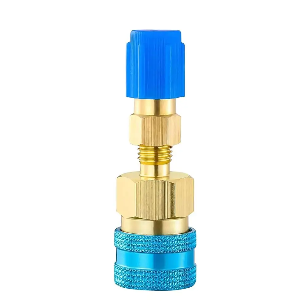 1/2 Stuks Hoge En Lage Kant R1234YF Snelkoppeling Adapter Voorkomen Lekkage Multifunctionele Koelmiddel Snelkoppelingen Kit messing