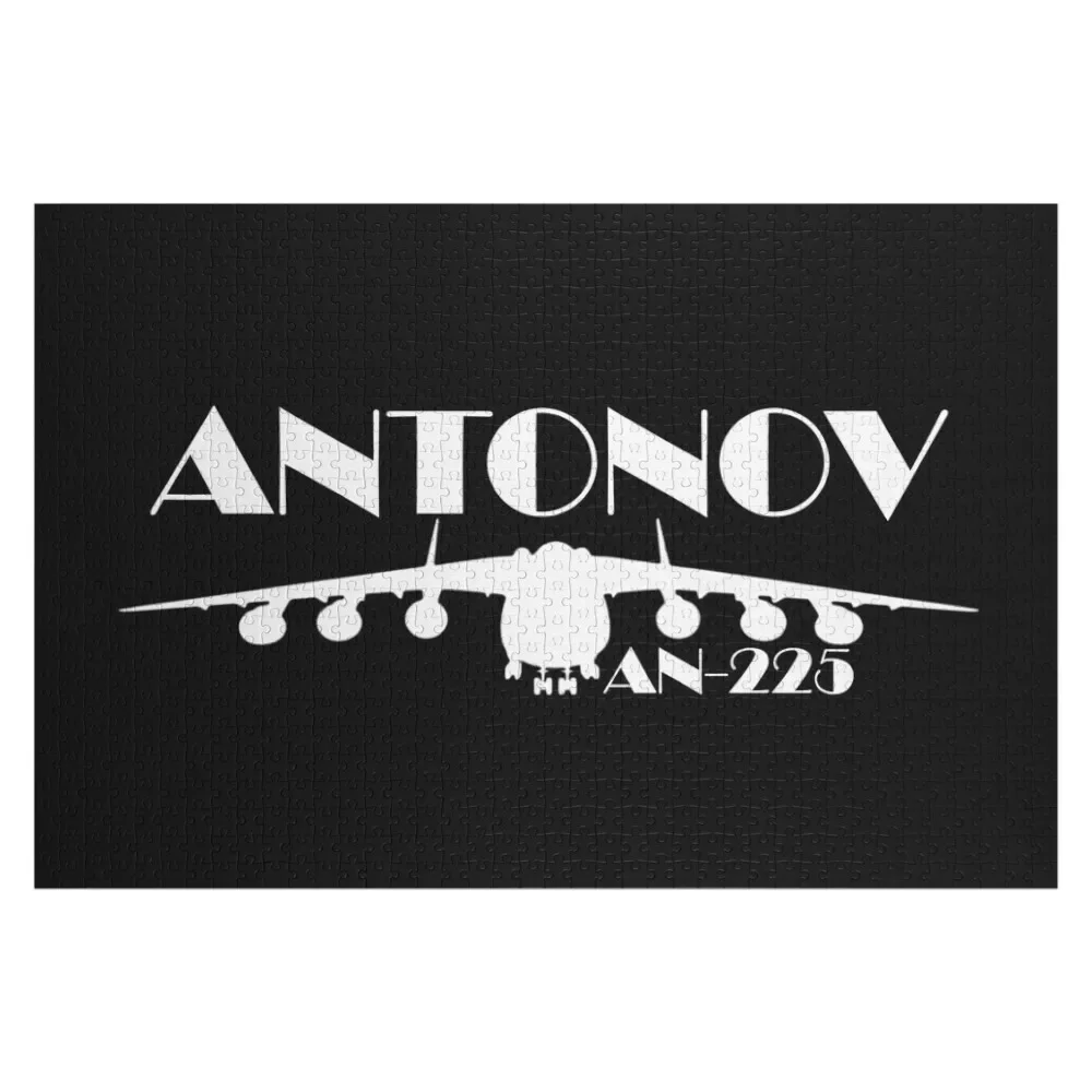 Antonov AN-225 Cargo Jet Plane Silhouette Design Jigsaw Puzzle Game Children Custom Child Gift Iq Jigsaw Pieces Adults Puzzle