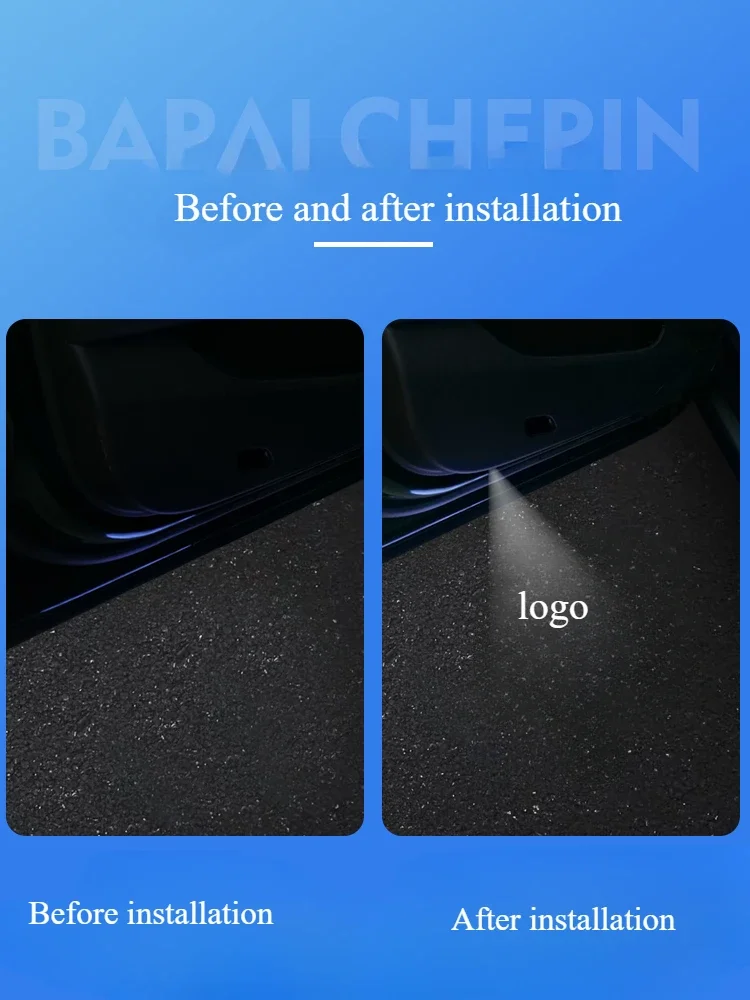 Morris Garages MG MG7 2023-2025 1Pcs 자동차 문 환영 조명 유도 도어 프로젝션 조명 장식 분위기 조명