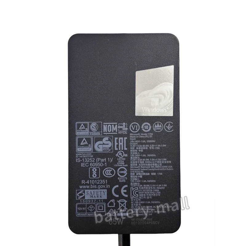 New Genuine 1706 Adapter Charger for Microsoft Surface Pro Book 1 2 3 4 5 6 7 X