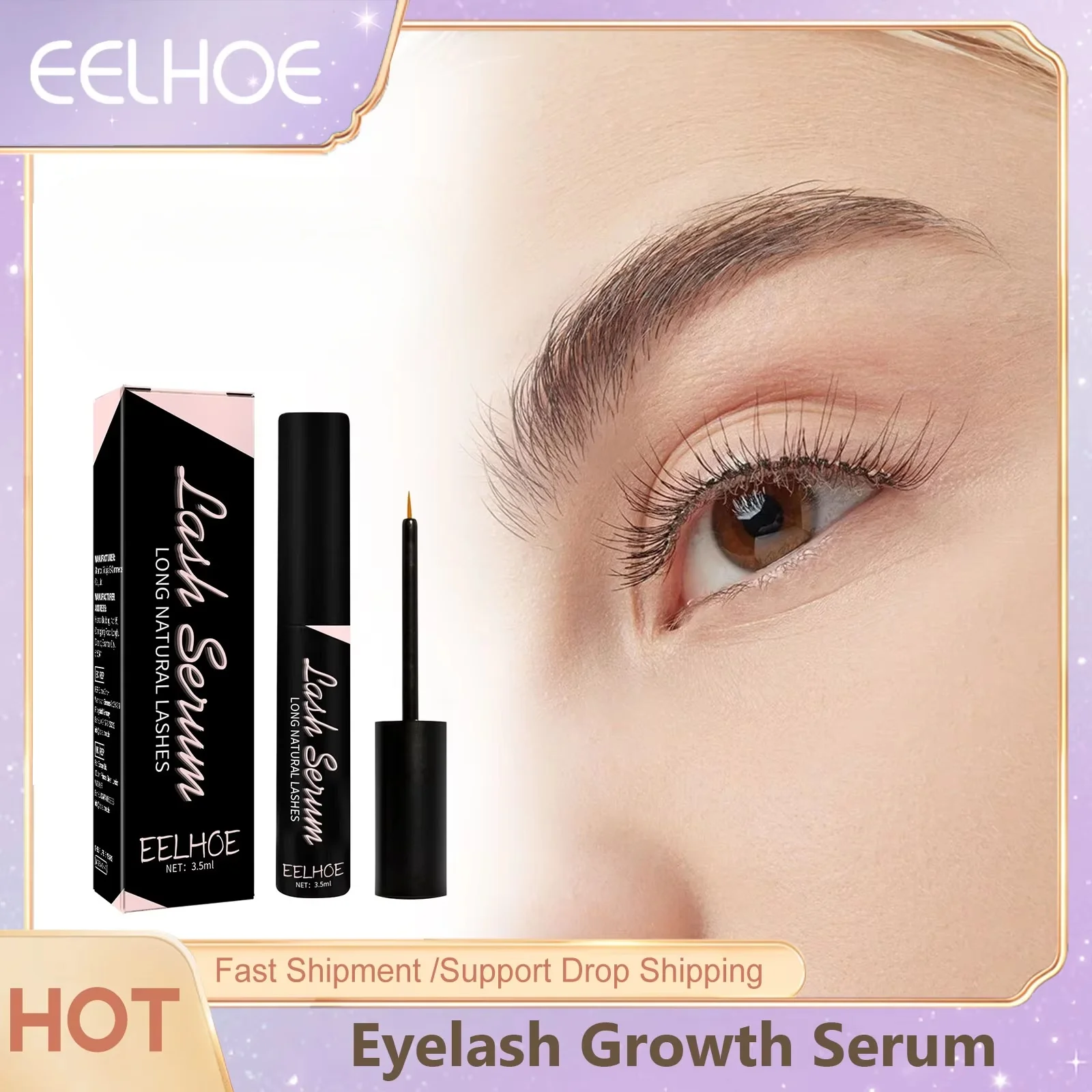 EELHOE Ciglia Crescita Enhancer Siero Curling Trattamento Allungamento Naturale Ciglia Più Spessa Trucco Liquido Lash Lifting Prodotti