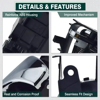 適用於雪佛蘭Optra/Lacetti和鈴木Forenza旅行車/五門掀背車(2004-2007款)的前後左右內門把手 8 最佳銷售 雪佛蘭Optra車門把手 - №2