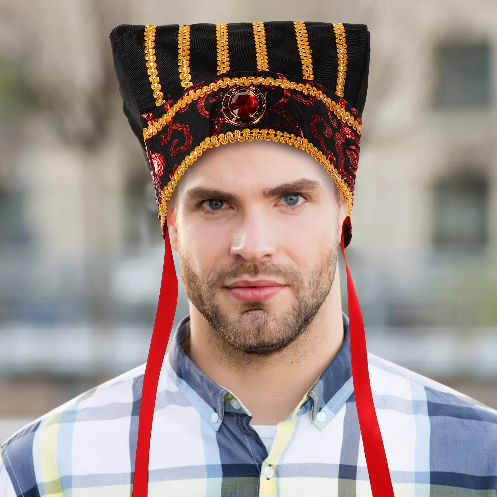 Classic Inspired Hat Chinese Style Cloth Headwear for Adults Cosplay Festival Performance Costume Accessory Trendy