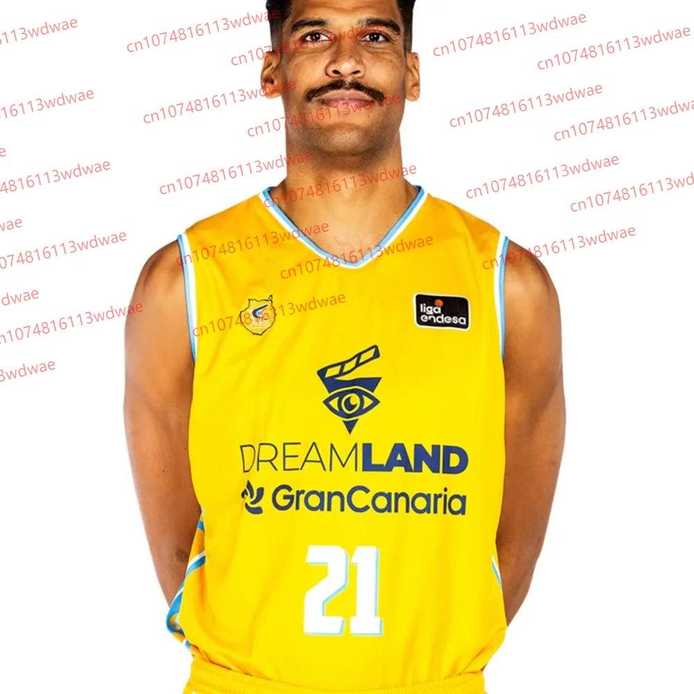 اسبانيا كرة السلة الدوري 26 جيرسي الرجال سترة رياضية غران كاناريا كرة السلة جيرسي كيت برايان أنغولا-روداس 24 سترة طفل جيرسي كيت