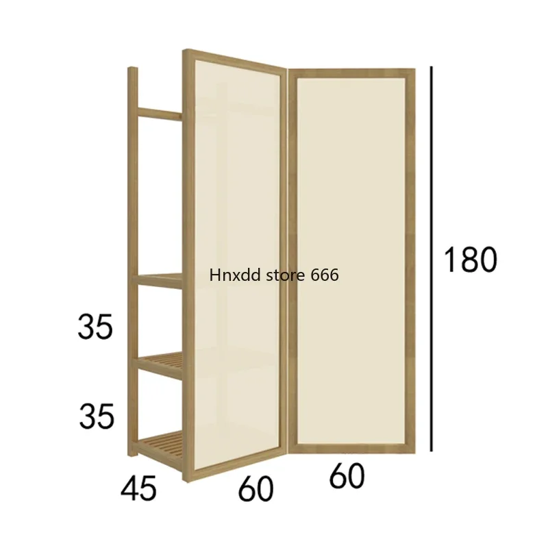 Living room entrance floor hanger screen partition multi-functional coat rack