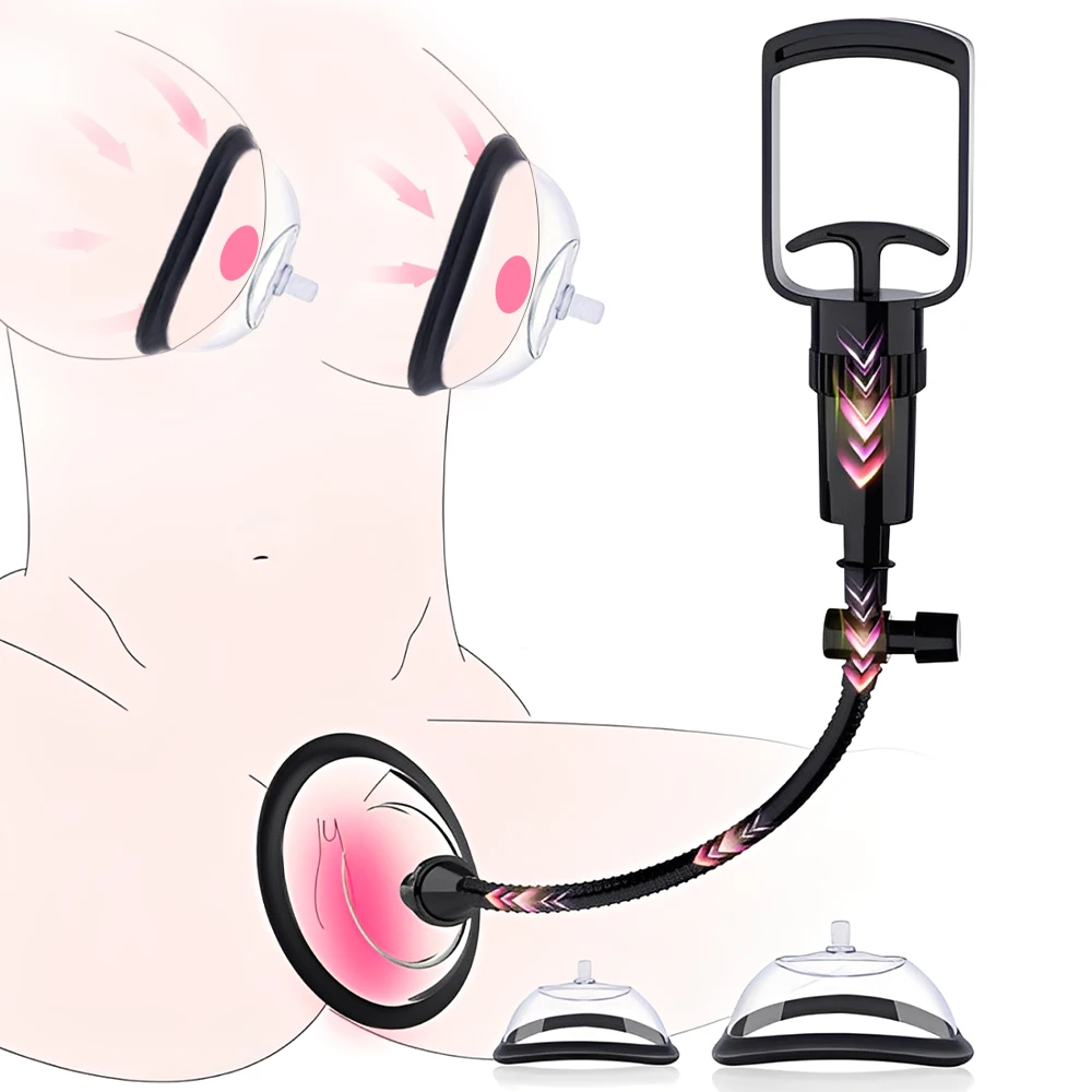 مضخة المهبل اليدوية مدلك الثدي الإناث كس مضخة مص الثدي مدلك المهبل البظر شفط كأس النساء الجنس لعب الكبار