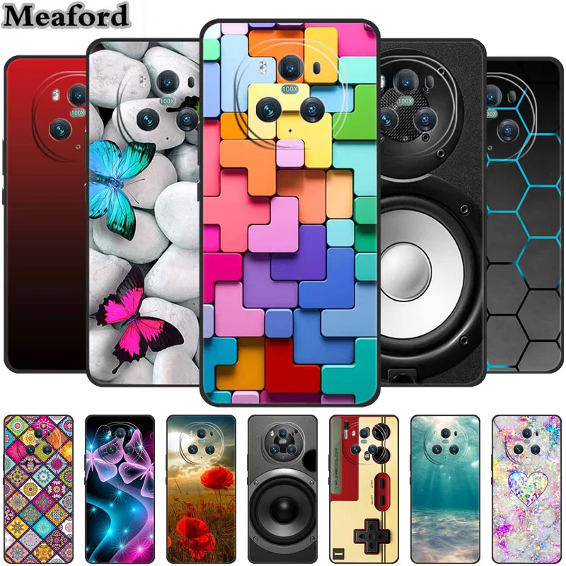 For Honor Magic6 Pro Case Luxury TPU Silicone Soft Phone Cases Cover for Huawei Honor Magic 6 Pro Cute Protector Flowers Coque