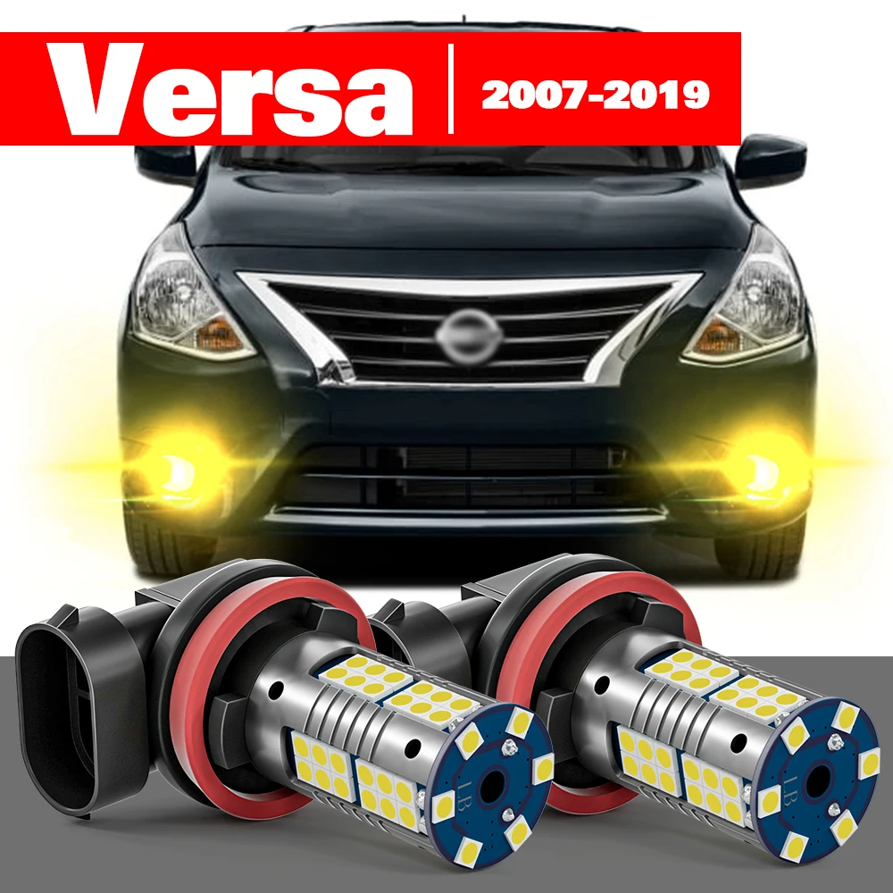 

For Nissan Versa 2007-2019 2pcs LED Fog Light Accessories 2008 2009 2010 2011 2012 2013 2014 2015 2016 2017 2018