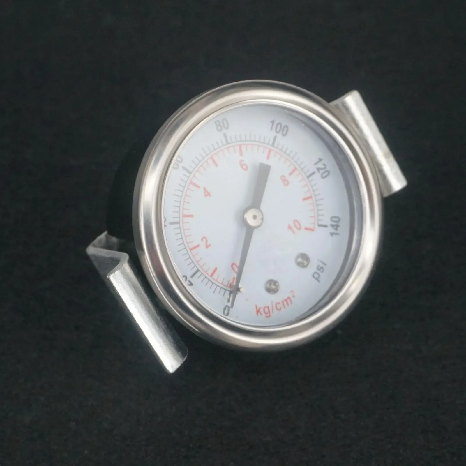 Dial Diameter 40/50/60mm 14/28/50/70/140/200/350psi -1 ~0 Bar Air Compressor Pressure Gauge Axial  With Bracket Pneumatic Part
