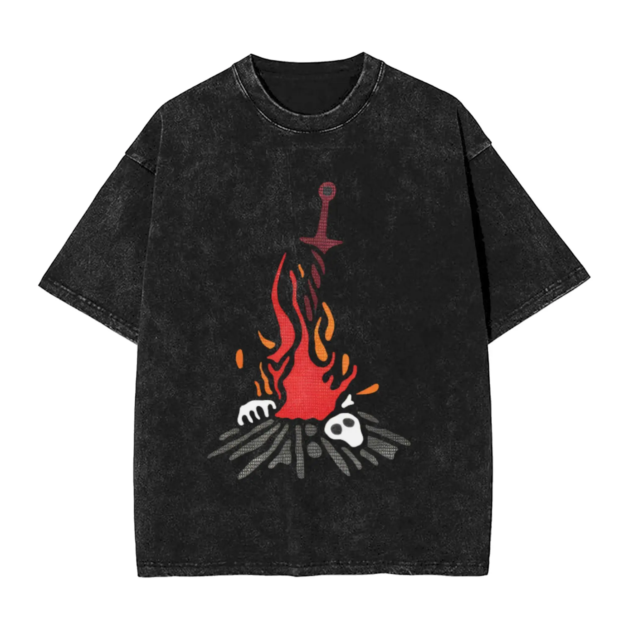 

Men's Artorias The Abysswalker T-Shirts Tops Beach Vintage Short Sleeve T Shirt O Neck Hip Hop Pattern Tee Shirt Wholesale
