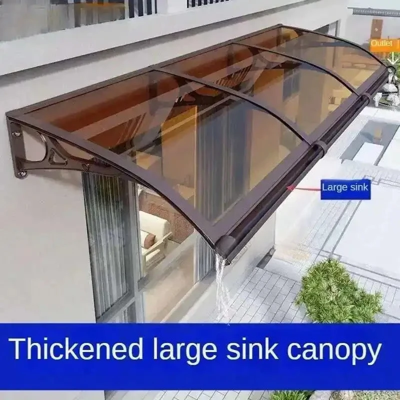 

Металлический навес-козырек: креативный минималистичный дизайн для террасы, водонепроницаемый, для дома и улицы, для двора, современный, утолщенный