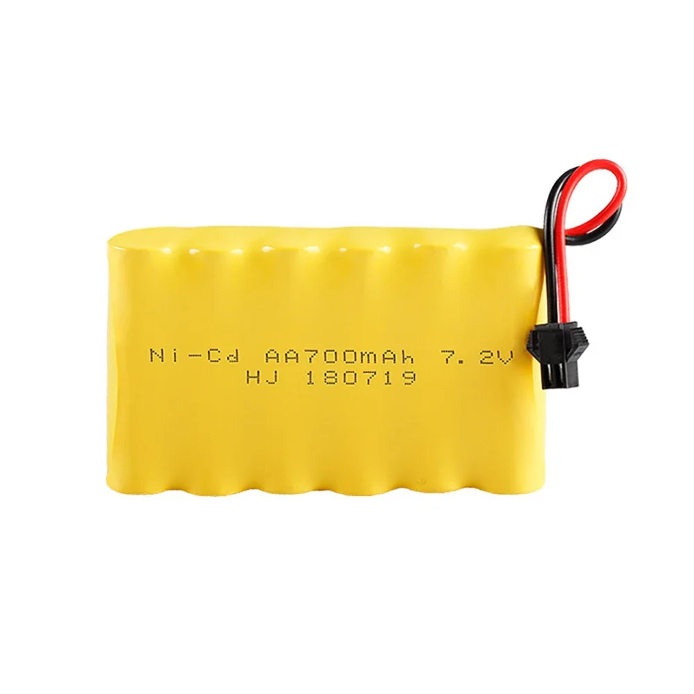 7.2v 700mAh NiCD Battery For RC Cars Robots Tanks Gun Boats Trucks AA 7.2 v Rechargeable Battery Pack With Tamiya/SM/JST Plug view 2