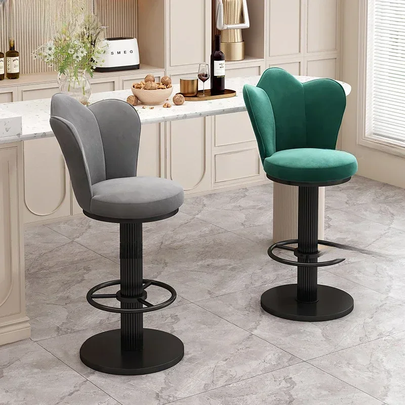 

Modern Bar Stools Nordic Chairs Outdoor Barber Shop Chair Height Counter Comfortable Furniture Banks Garden Banqueta Lightweight