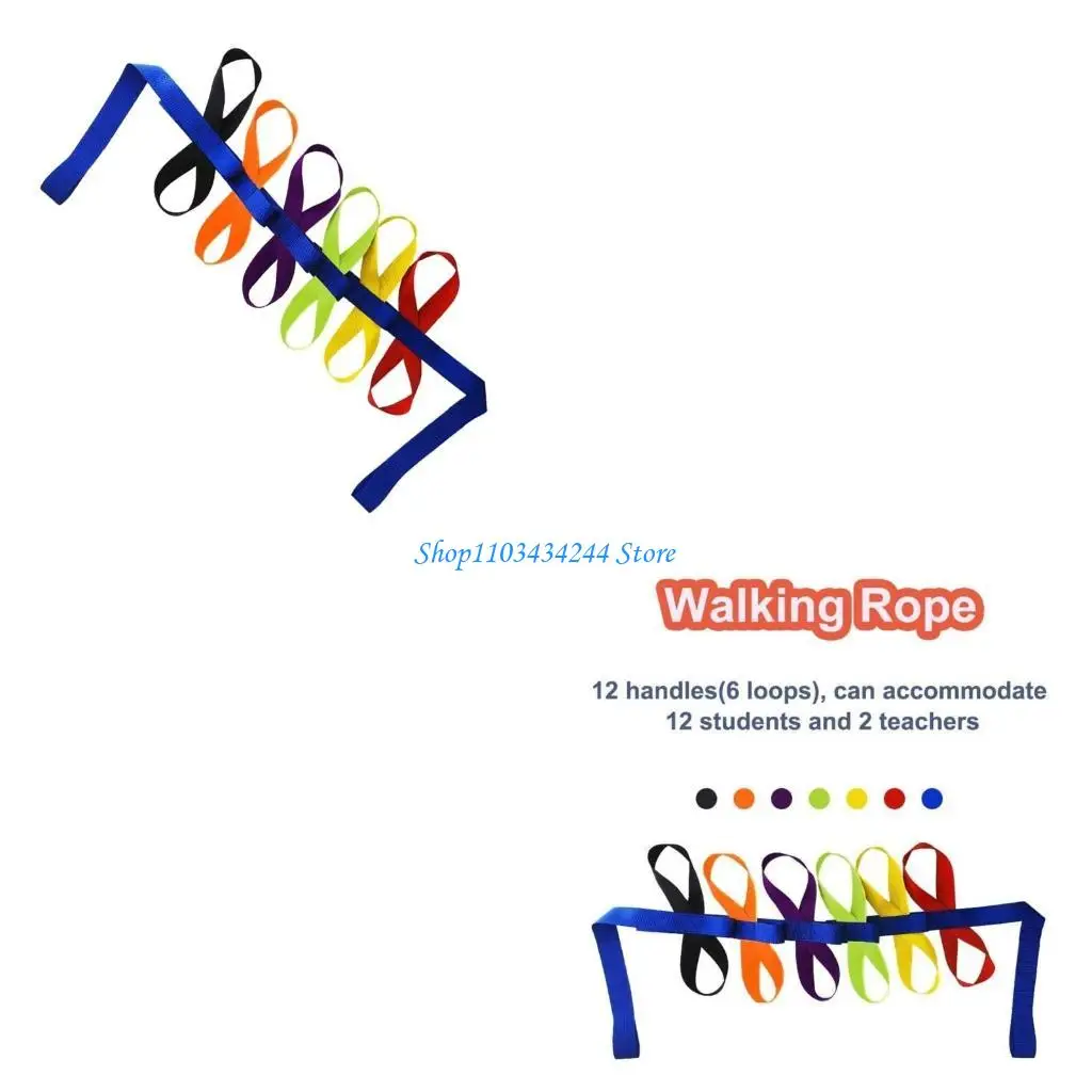 

Прогулочная веревка для детей, школьные принадлежности с красочной ручкой из нейлона для дошкольников