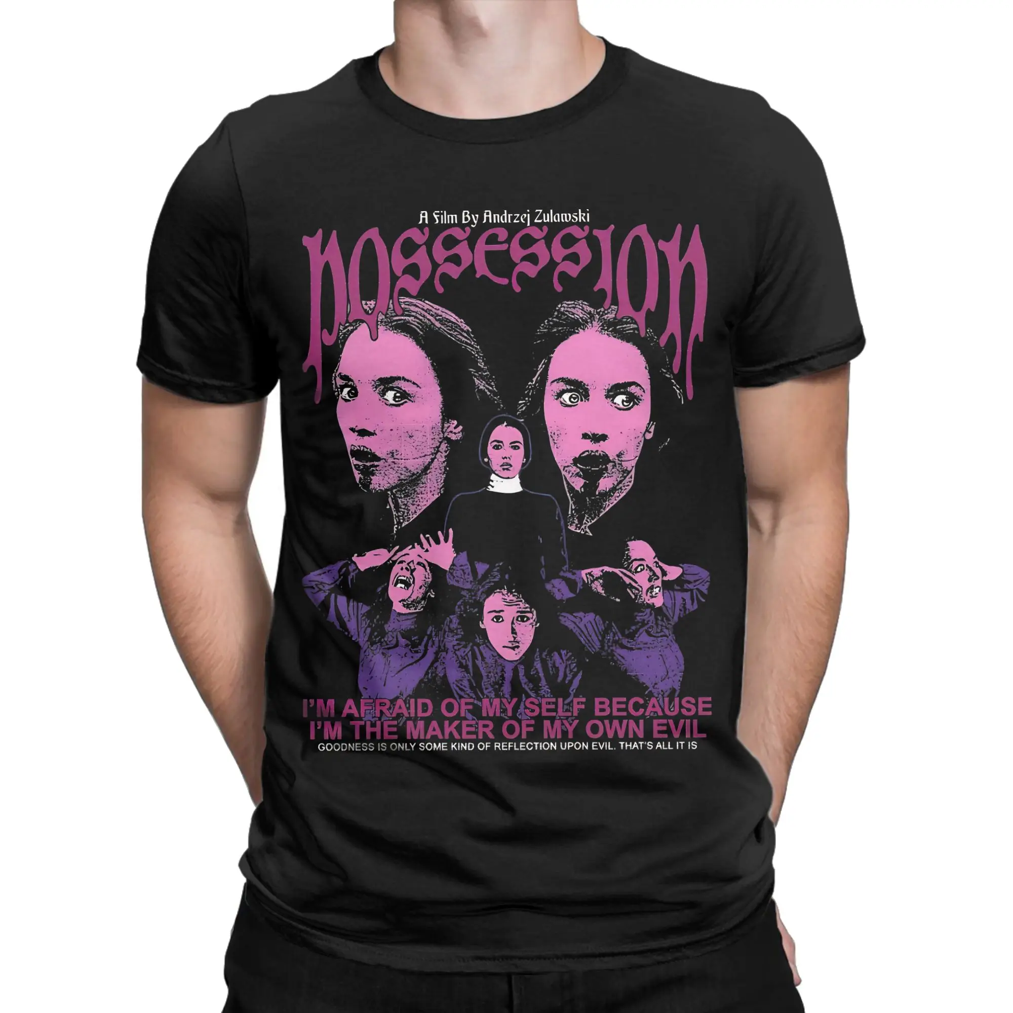Streetwear T-Shirt Beach Possession  Horror T-Shirts The Craft 100% Cotton Tshirt for Men Awesome Printed Short Sleeve Clothing