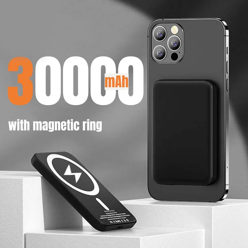OnePlus Magnetische Powerbank Voor Magsafes 50000mAh Draadloze PD 22.5W Snelle Oplader Powerbank Externe Batterij Voor iPhone Samsung