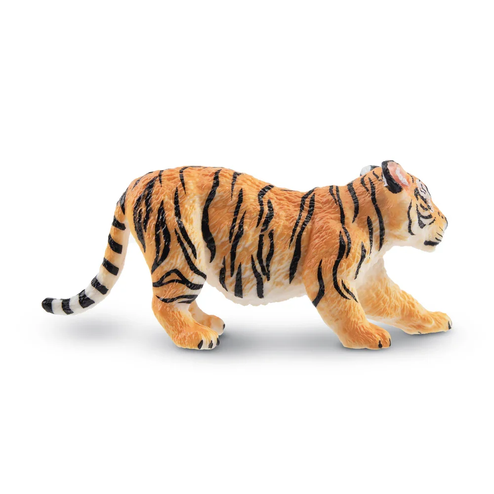 Toymany Simulatie Stretching Tiger Cub Wildlife Animal Model Toy Mini Figures Dolls Action Figures Toys Children Gift