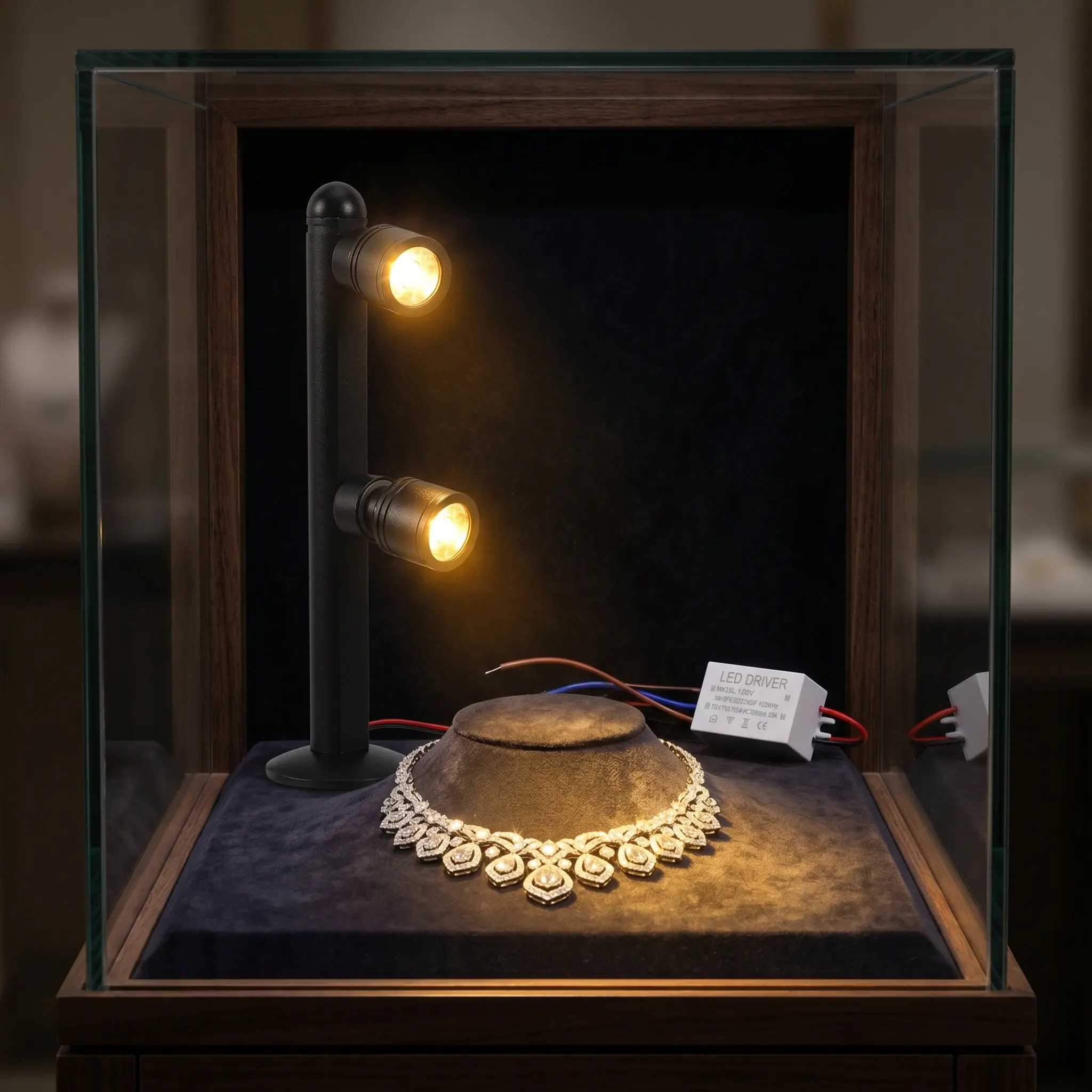 LED Mini Indoor Spotlight for Jewelry Display Cabinet Lighting Bright Shine Enhancement Soft Comfortable Light Modern Compact