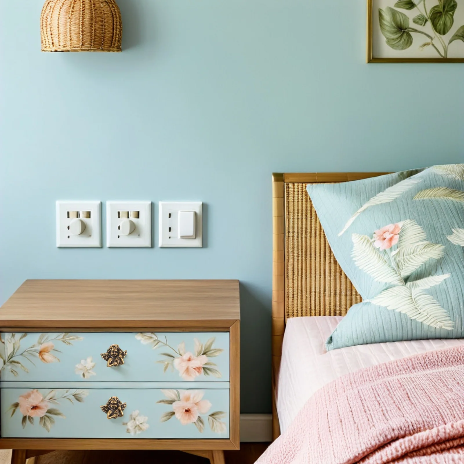 

Metal Angel Drawer Knob Brass Cabinet Handle Vintage Dresser Pull Modern Kitchen Drawer Hardware Cabinet Door Replacement