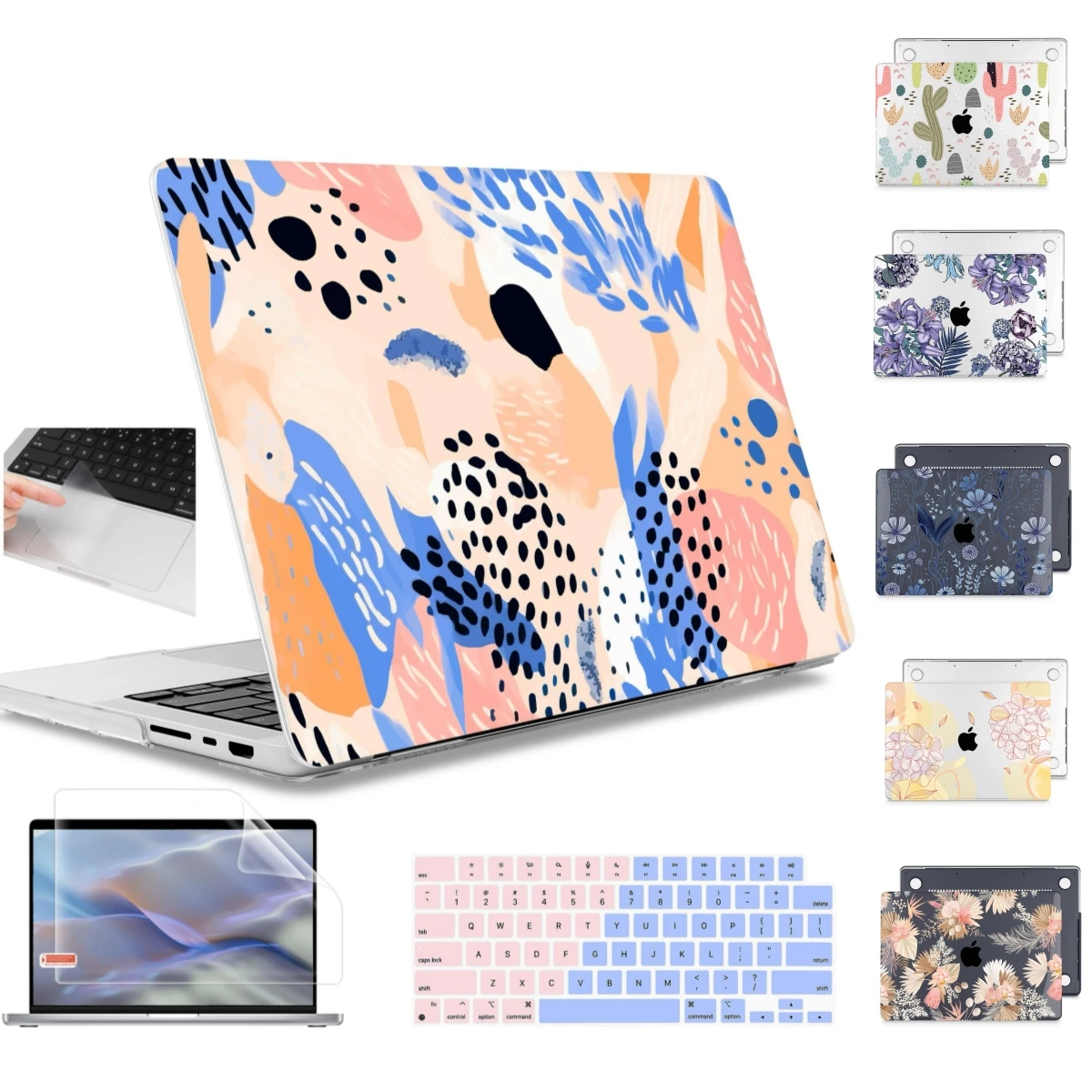 2025 newest pattern print case for MacBook Air 13 15 A2681 A3113 A3114 A2941 Pro14 16 A2485 A3112 A3401 A3186 M4 M3 M2 M1 A2337